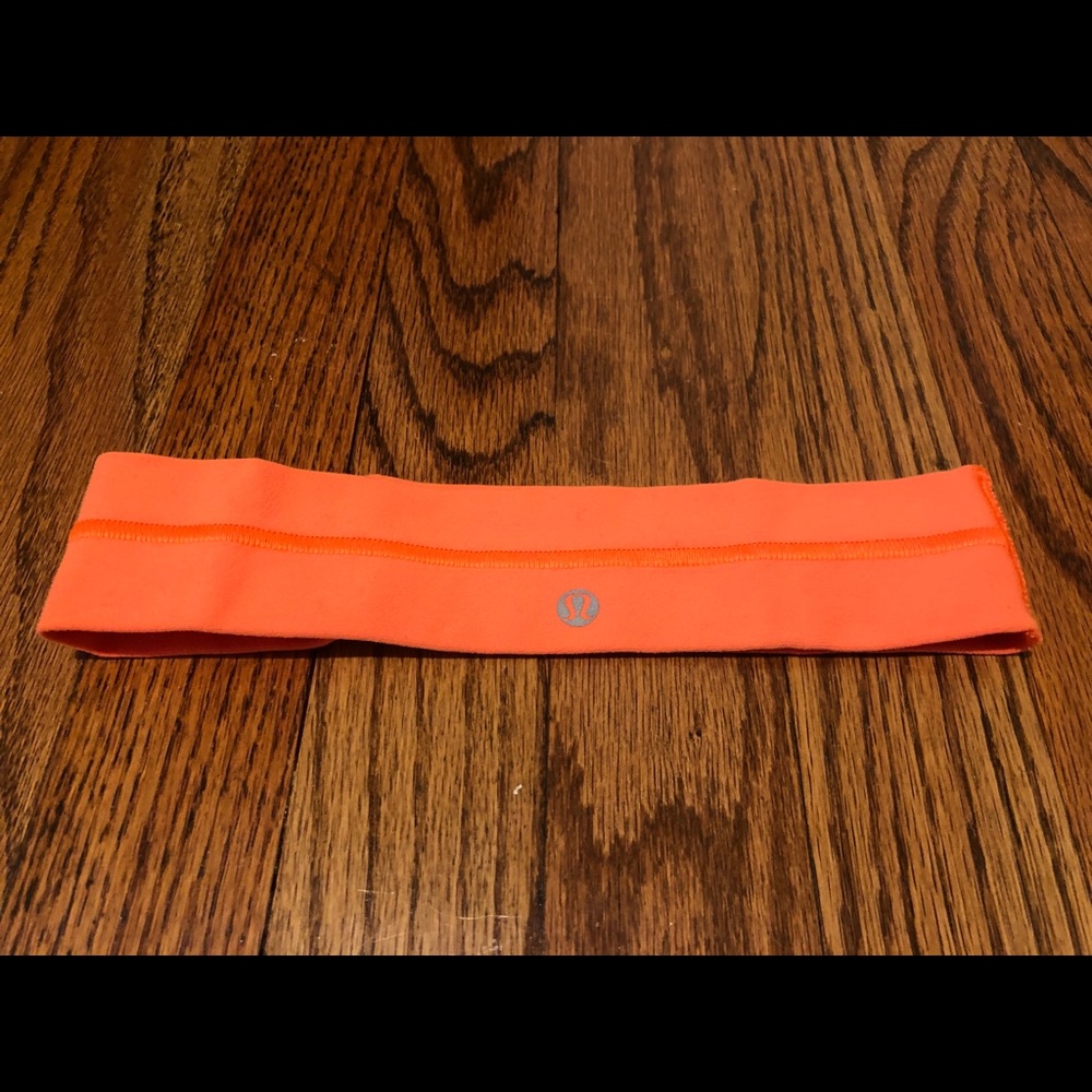 Lululemon Orange Fly Away Headband